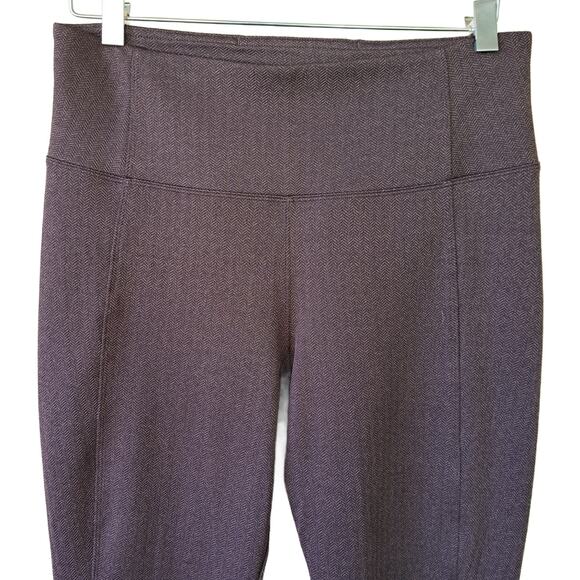 ATHLETA Delancey Herringbone Legging Tight Medium Casual Athleisure Brown - Picture 6 of 9